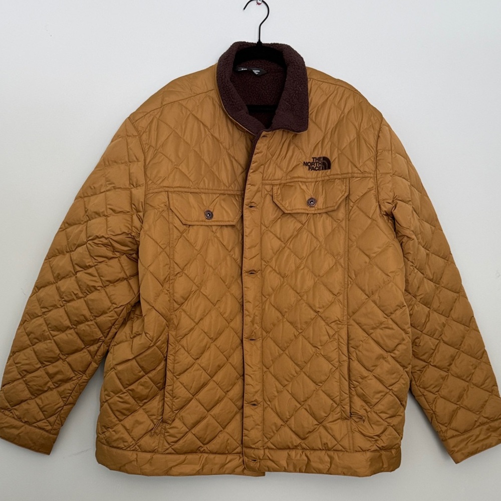 The North Face Men's Brown Quilted Puffer Jacket